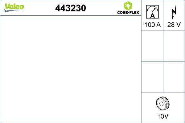 Valeo 443230 - Ģenerators adetalas.lv