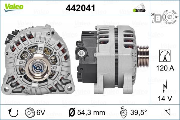 Valeo 442041 - Ģenerators adetalas.lv