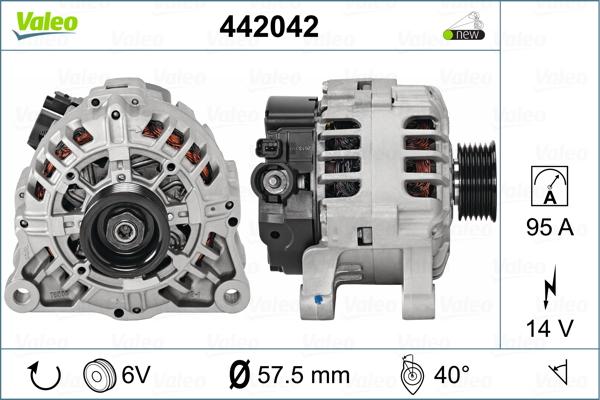 Valeo 442042 - Ģenerators adetalas.lv