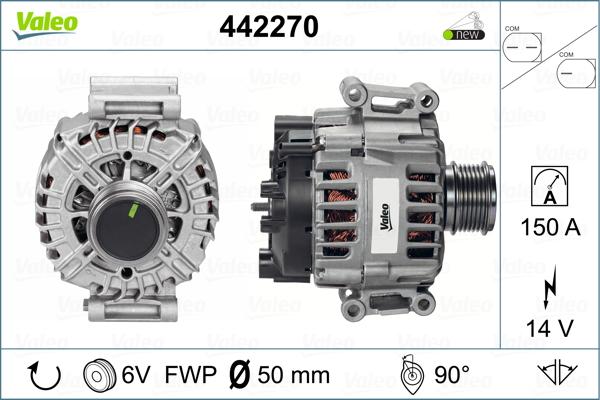 Valeo 442270 - Ģenerators adetalas.lv