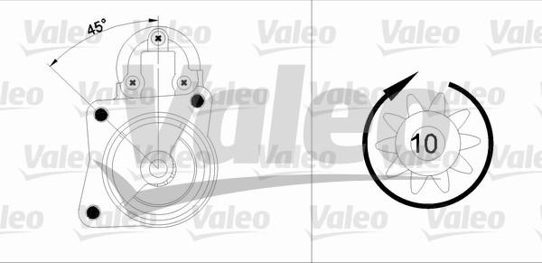 Valeo 455904 - Starteris adetalas.lv