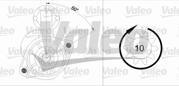 Valeo 455905 - Starteris adetalas.lv