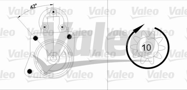 Valeo 455903 - Starteris adetalas.lv