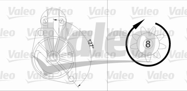 Valeo 455907 - Starteris adetalas.lv