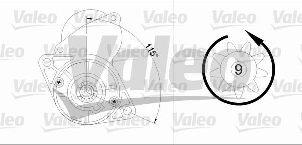 Valeo 455919 - Starteris adetalas.lv