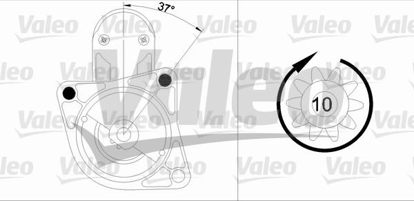 Valeo 455915 - Starteris adetalas.lv