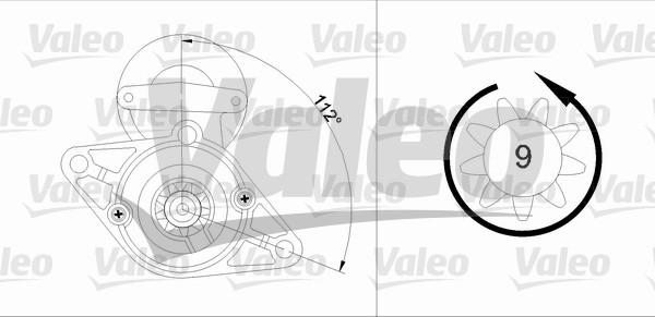 Valeo 455916 - Starteris adetalas.lv