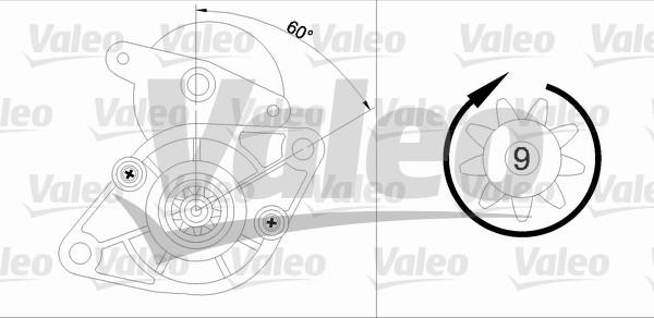 Valeo 455924 - Starteris adetalas.lv