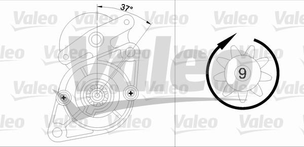 Valeo 455921 - Starteris adetalas.lv