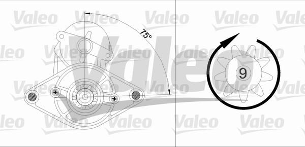 Valeo 455923 - Starteris adetalas.lv