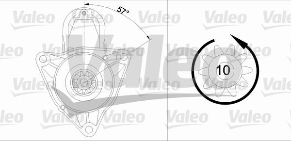 Valeo 455979 - Starteris adetalas.lv