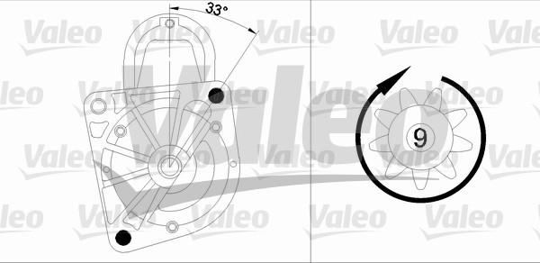 Valeo 455975 - Starteris adetalas.lv