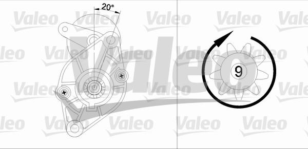 Valeo 455594 - Starteris adetalas.lv