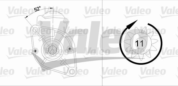 Valeo 455595 - Starteris adetalas.lv