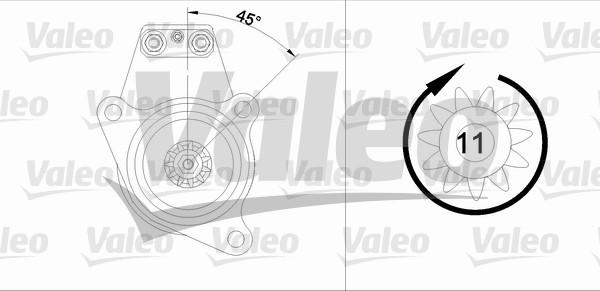 Valeo 455544 - Starteris adetalas.lv