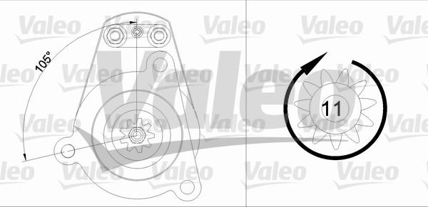 Valeo 455541 - Starteris adetalas.lv