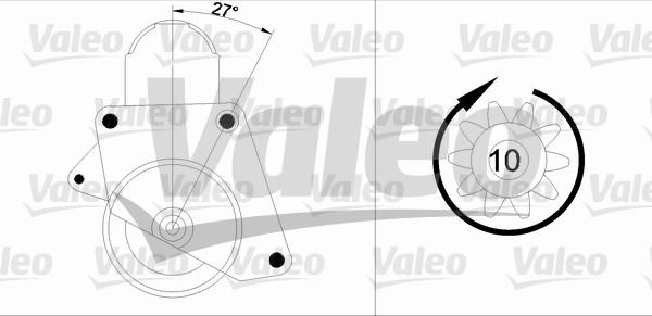 Valeo 455552 - Starteris adetalas.lv