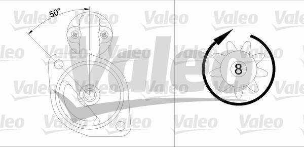 Valeo 455557 - Starteris adetalas.lv