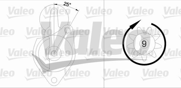 Valeo 455564 - Starteris adetalas.lv