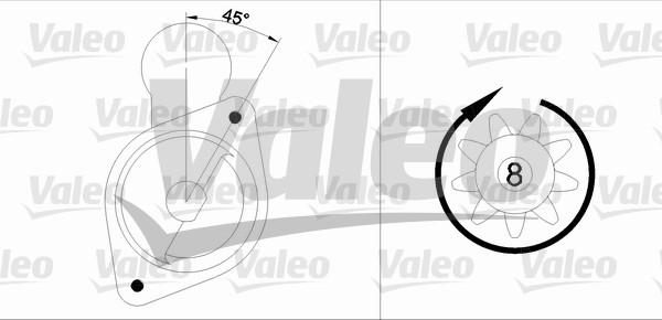 Valeo 455568 - Starteris adetalas.lv