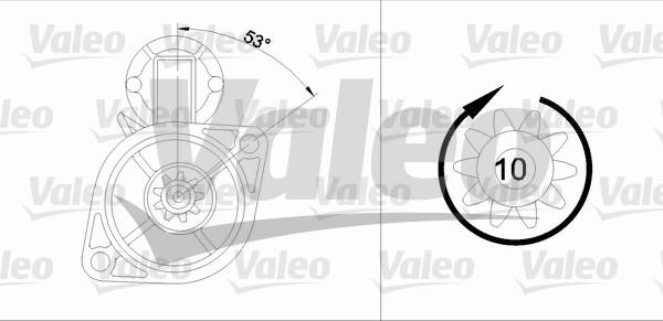 Valeo 455563 - Starteris adetalas.lv