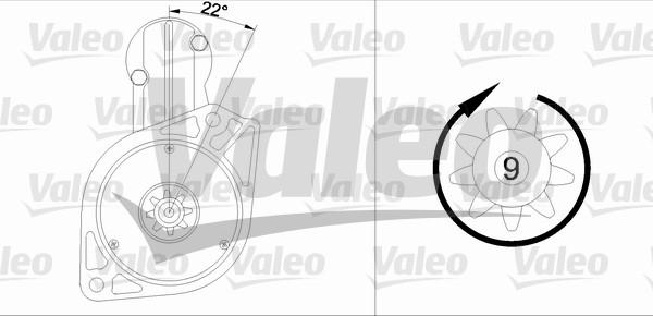 Valeo 455567 - Starteris adetalas.lv