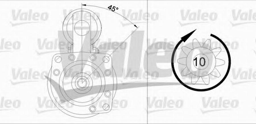 Valeo 455 504 - Starteris adetalas.lv