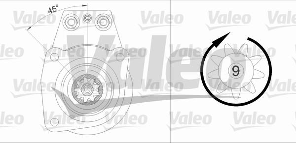 Valeo 455505 - Starteris adetalas.lv