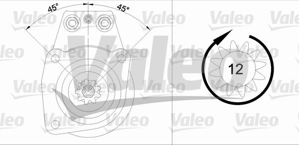 Valeo 455502 - Starteris adetalas.lv