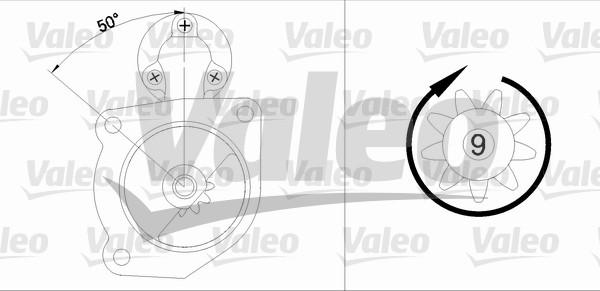 Valeo 455516 - Starteris adetalas.lv