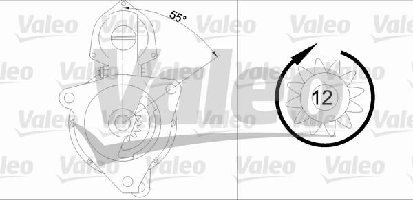 Valeo 455510 - Starteris adetalas.lv