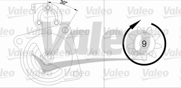 Valeo 455518 - Starteris adetalas.lv