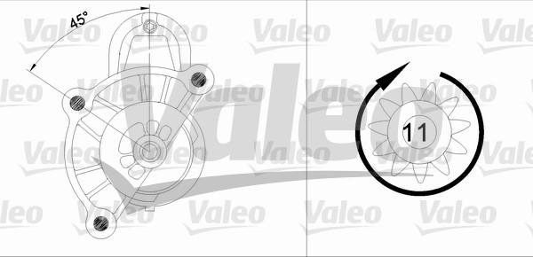 Valeo 455513 - Starteris adetalas.lv