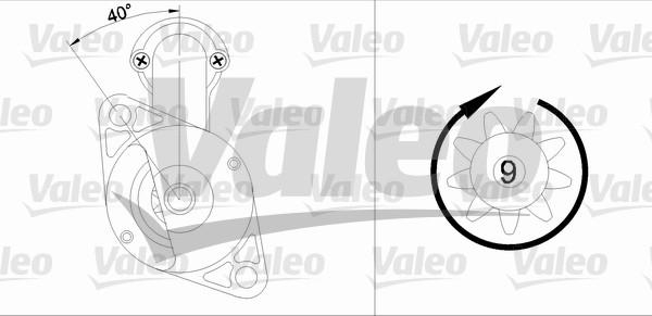 Valeo 455585 - Starteris adetalas.lv