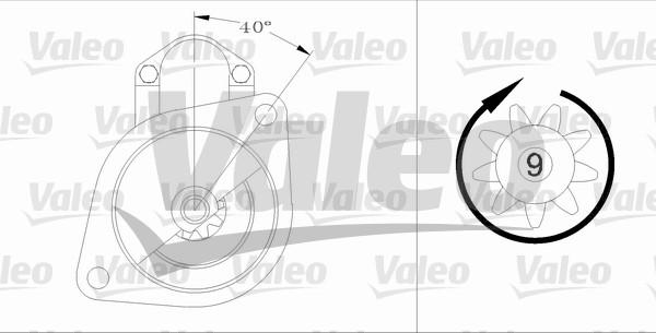 Valeo 455581 - Starteris adetalas.lv