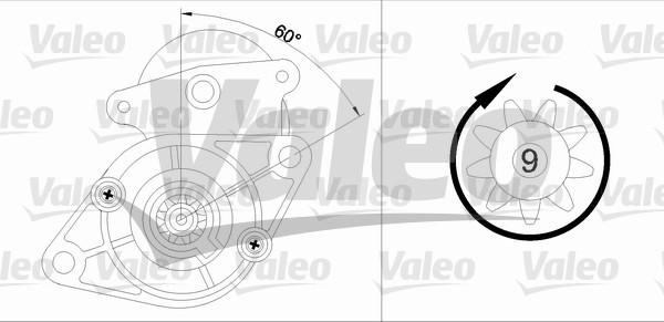 Valeo 455587 - Starteris adetalas.lv