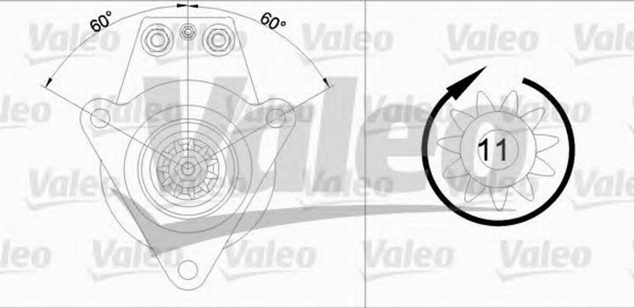 Valeo 455 535 - Starteris adetalas.lv