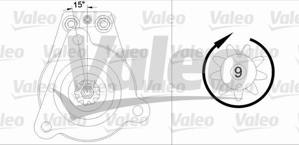 Valeo 455530 - Starteris adetalas.lv