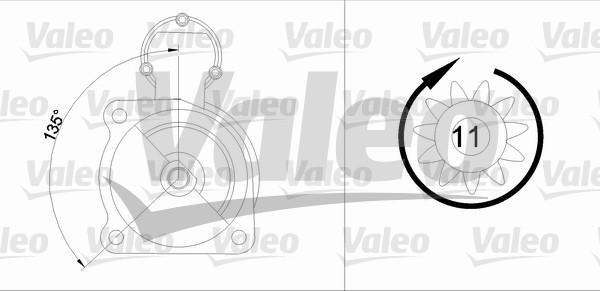 Valeo 455525 - Starteris adetalas.lv