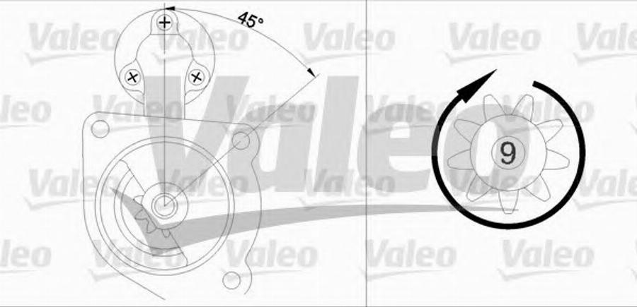 Valeo 455521 - Starteris adetalas.lv