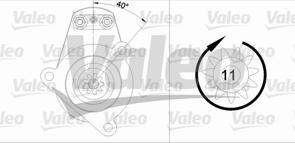 Valeo 455522 - Starteris adetalas.lv