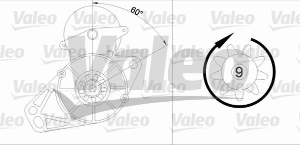 Valeo 455579 - Starteris adetalas.lv