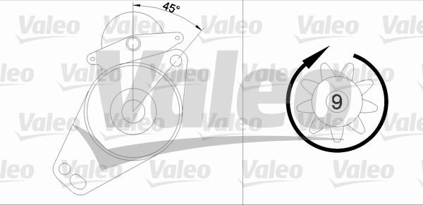 Valeo 455576 - Starteris adetalas.lv