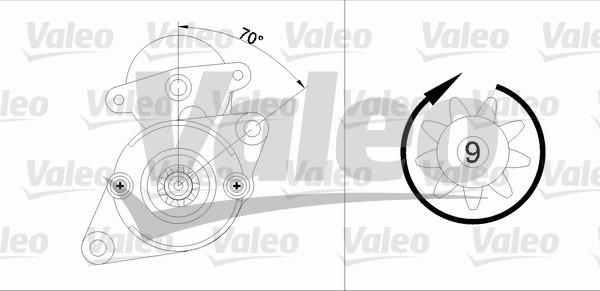 Valeo 455578 - Starteris adetalas.lv