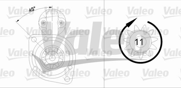 Valeo 455572 - Starteris adetalas.lv