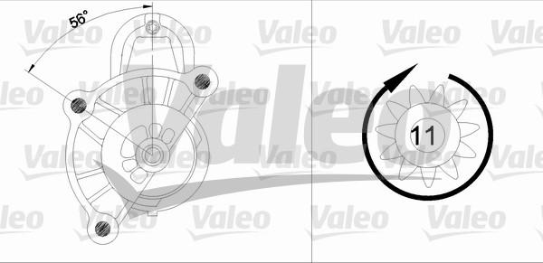 Valeo 455691 - Starteris adetalas.lv