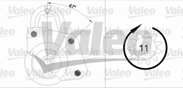 Valeo 455698 - Starteris adetalas.lv