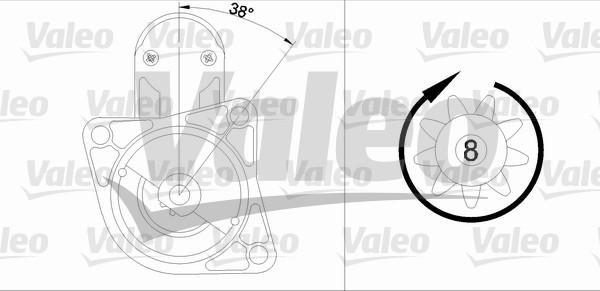 Valeo 455665 - Starteris adetalas.lv