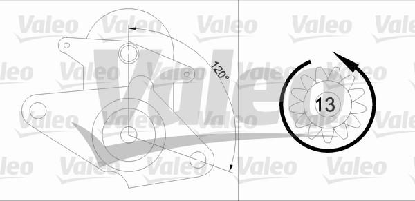 Valeo 455604 - Starteris adetalas.lv