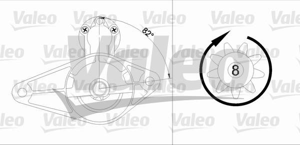 Valeo 455600 - Starteris adetalas.lv